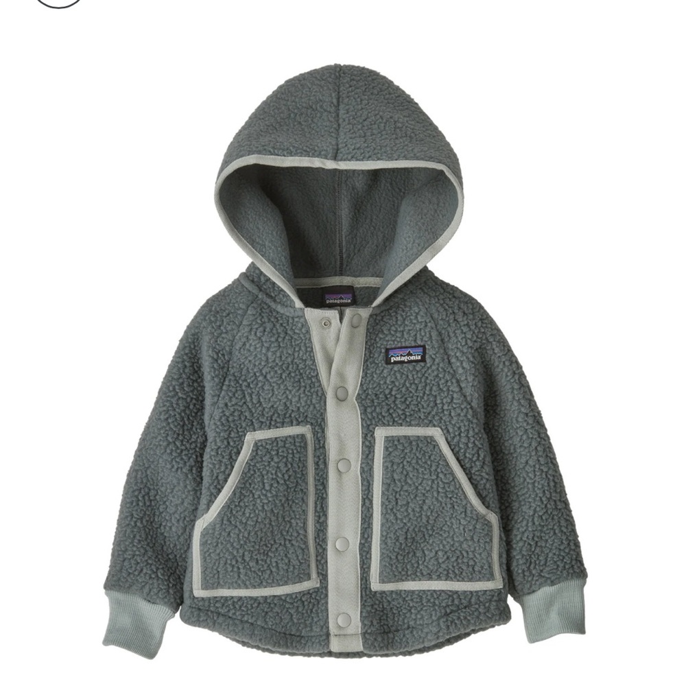 Patagonia Kids Fleece Jacket in Gray